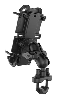 ram mounts quick grip phone mount with handlebar u bolt base
