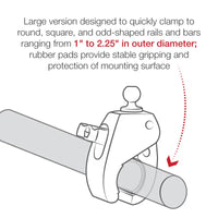 ram mounts tough claw ball base
