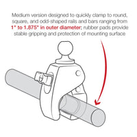 ram mounts tough claw ball base