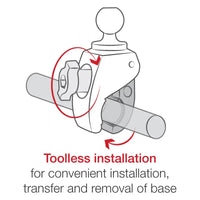 ram mounts tough claw ball base