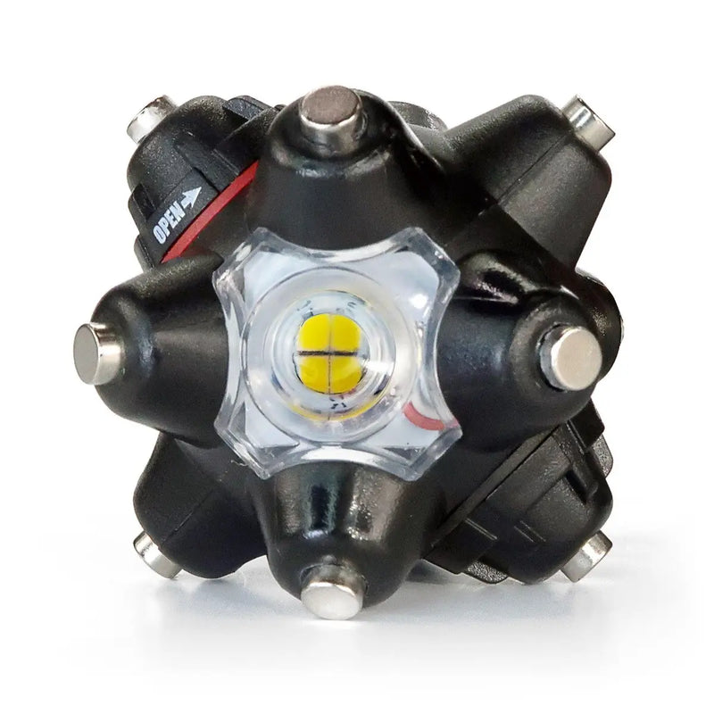 risk racing magnetic hands free light mine motorcycle flashlight