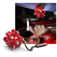 risk racing magnetic hands free light mine motorcycle flashlight