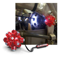 risk racing magnetic hands free light mine motorcycle flashlight