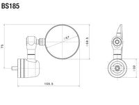 rizoma spy r end mounted motorcycle mirrors