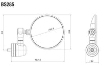 rizoma spy r end mounted motorcycle mirrors