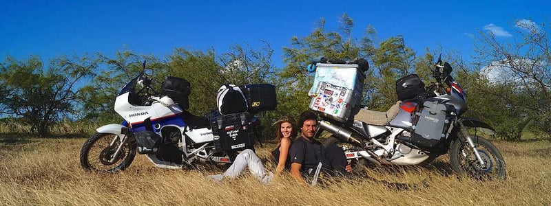 Sponsored riders Roel and Azure
