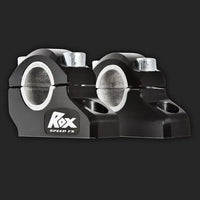 rox motorcycle handlebar risers 1 1 4 block offset risers for 7 8 or 1 1 8 handlebar