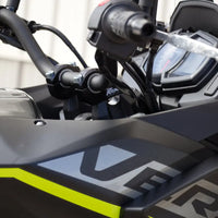 rox motorcycle handlebar risers 1 1 4 block offset risers for 7 8 or 1 1 8 handlebar