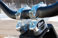 rox motorcycle handlebar risers 1 1 4 block offset risers for 7 8 or 1 1 8 handlebar