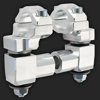 rox motorcycle handlebar risers 2 anti vibration pivoting for 1 1 8 handlebar