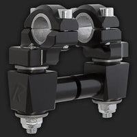 rox motorcycle handlebar risers 2 anti vibration pivoting for 7 8 or 1 1 8 handlebar