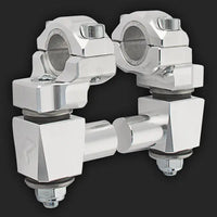 rox motorcycle handlebar risers 2 anti vibration pivoting for 7 8 or 1 1 8 handlebar