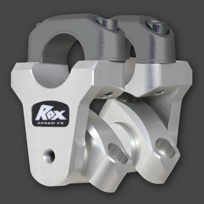 rox motorcycle handlebar risers 2 bmw r1200 r1250gs pivoting bar risers silver