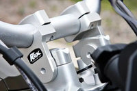 rox motorcycle handlebar risers 2 bmw r1200 r1250gs pivoting bar risers silver