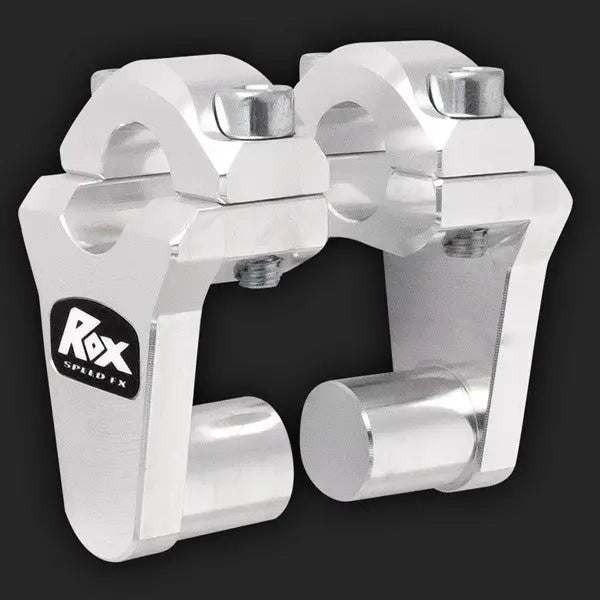 rox motorcycle handlebar risers 2 pivoting for 7 8 handlebar