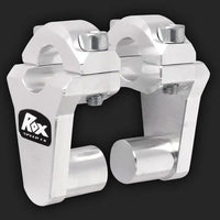 rox motorcycle handlebar risers 2 pivoting for 7 8 handlebar