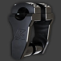 rox motorcycle handlebar risers pivoting extended stem for v twin bikes black