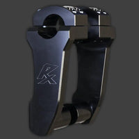 rox motorcycle handlebar risers pivoting extended stem for v twin bikes black