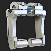 rox motorcycle handlebar risers pivoting extended stem for v twin bikes black