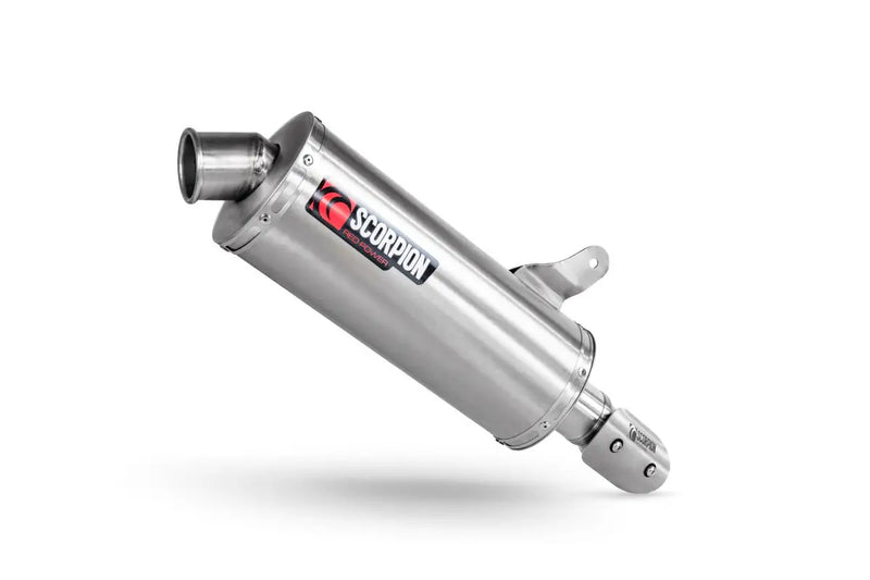 scorpion edge slip on exhaust cf moto ibex 450mt 2024 stainless steel