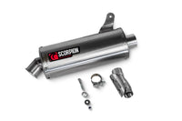 scorpion edge slip on exhaust cf moto ibex 450mt 2024 stainless steel