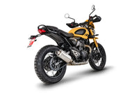 scorpion edge slip on exhaust triumph speed 400 2024 stainless steel