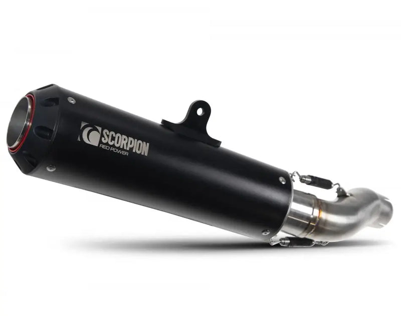 scorpion exhausts red power slip on exhaust honda rebel cmx500