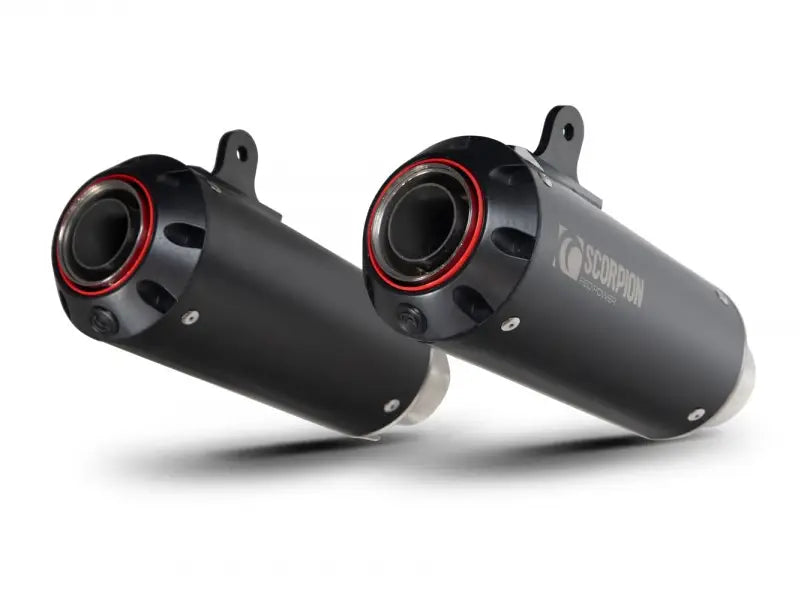 scorpion exhausts red power slip on kawasaki z1000 2017