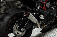 scorpion exhausts red power slip on kawasaki zh2