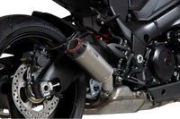 scorpion exhausts red power slip on suzuki katana