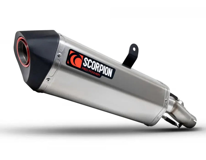 scorpion exhausts serket parallel slip on exhaust triumph tiger 900 2020