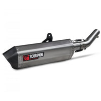 scorpion exhausts serket parallel slip on exhaust yamaha tenere 700 2019