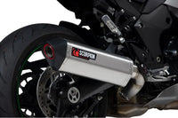 scorpion exhausts serket parallel slip on kawasaki ninja 1000sx