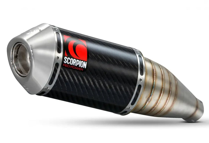 scorpion factory oval slip on exhaust suzuki gsxr600 750 2008 2010 carbon fiber