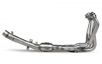 scorpion header pipe kawasaki z900rs standard link pipe de cat