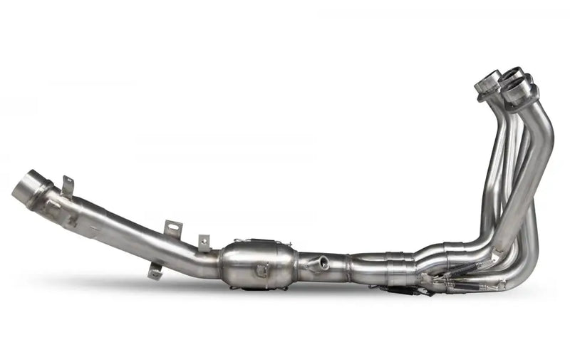 scorpion header pipe kawasaki z900rs standard link pipe de cat
