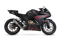 scorpion red power slip on exhaust honda cbr500r 2019
