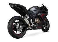 scorpion red power slip on exhaust honda cbr500r 2019