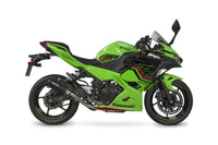 scorpion red power slip on exhaust kawasaki ninja 400 2018 2023