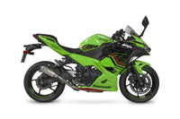 scorpion red power slip on exhaust kawasaki ninja 400 2018 2023