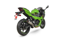 scorpion red power slip on exhaust kawasaki ninja 400 2018 2023