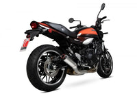 scorpion red power slip on exhaust kawasaki z900rs 2017