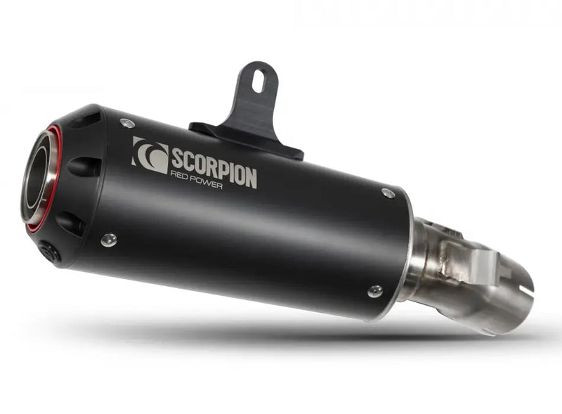 scorpion red power slip on exhaust kawasaki z900rs 2017