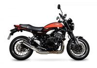 scorpion red power slip on exhaust kawasaki z900rs 2017