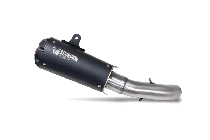 scorpion red power slip on exhaust ktm 125 duke 2021 2023