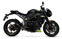 scorpion red power slip on exhaust triumph speed triple 1050 r s 2018
