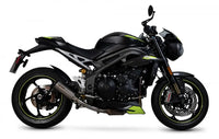 scorpion red power slip on exhaust triumph speed triple 1050 r s 2018