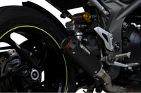 scorpion red power slip on exhaust triumph speed triple 1050 r s 2018