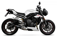 scorpion red power slip on exhaust triumph street triple 765r 2020
