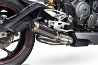 scorpion rp1 gp slip on exhaust triumph street triple 765 2017 2019